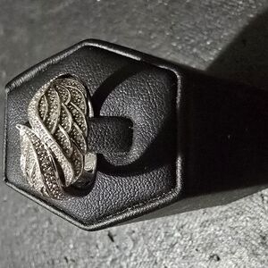 Steeling Silver Angel Wings Ring Size 9
